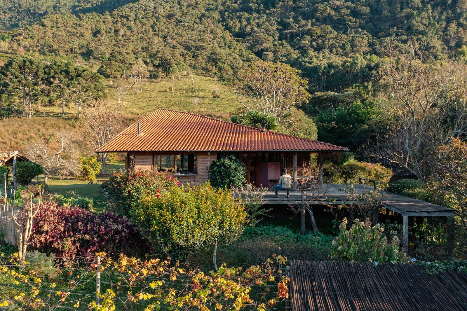 Building Into the Slope: A Mountain Plateau Residence in Minas Gerais