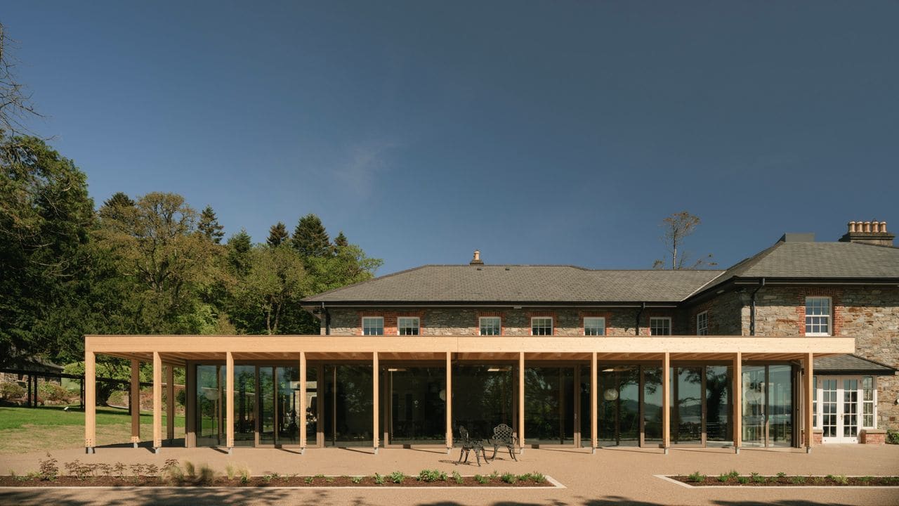 How a Timber Colonnade Transformed an Irish Event Venue Without Erasing Its Past