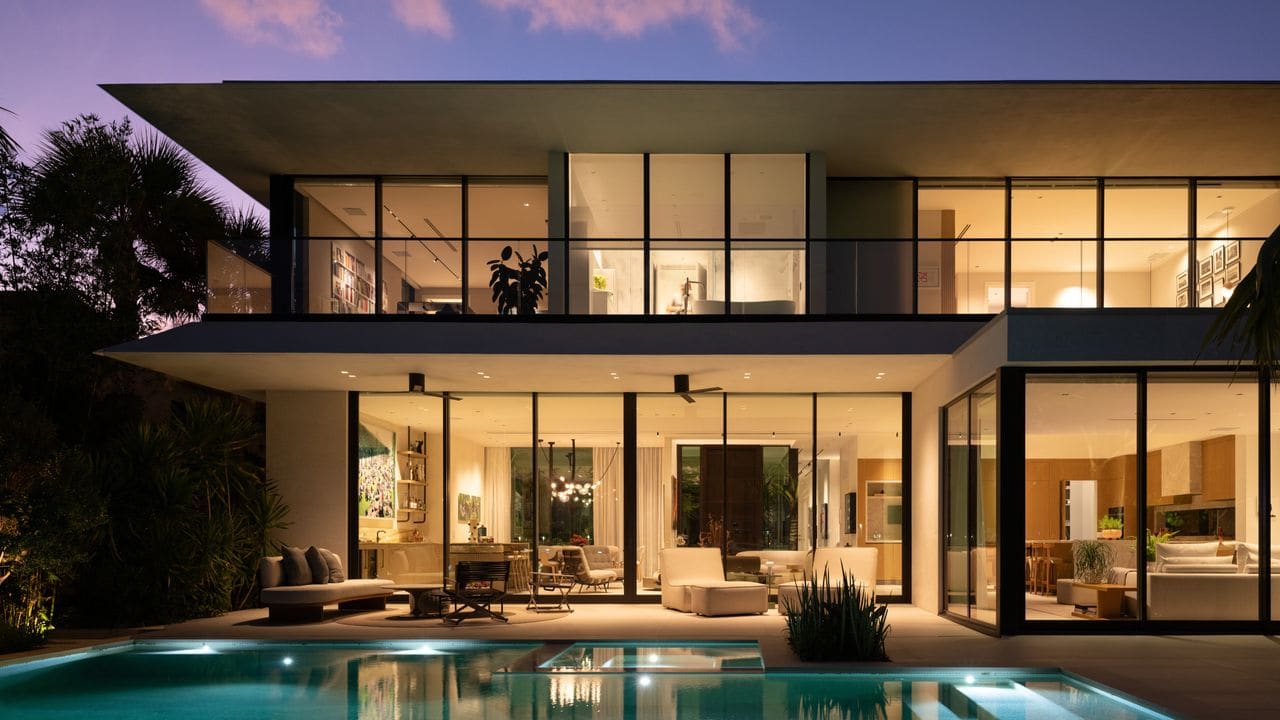 Inside a Miami Beach House Where Courtyards Define Every Room
