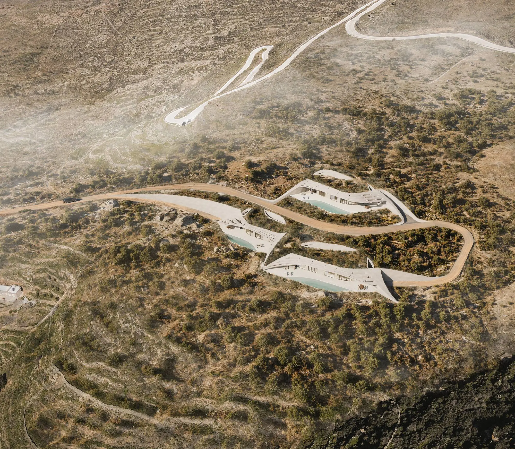 Fluentus Residences: Carving Architecture From The Cycladic Terrain