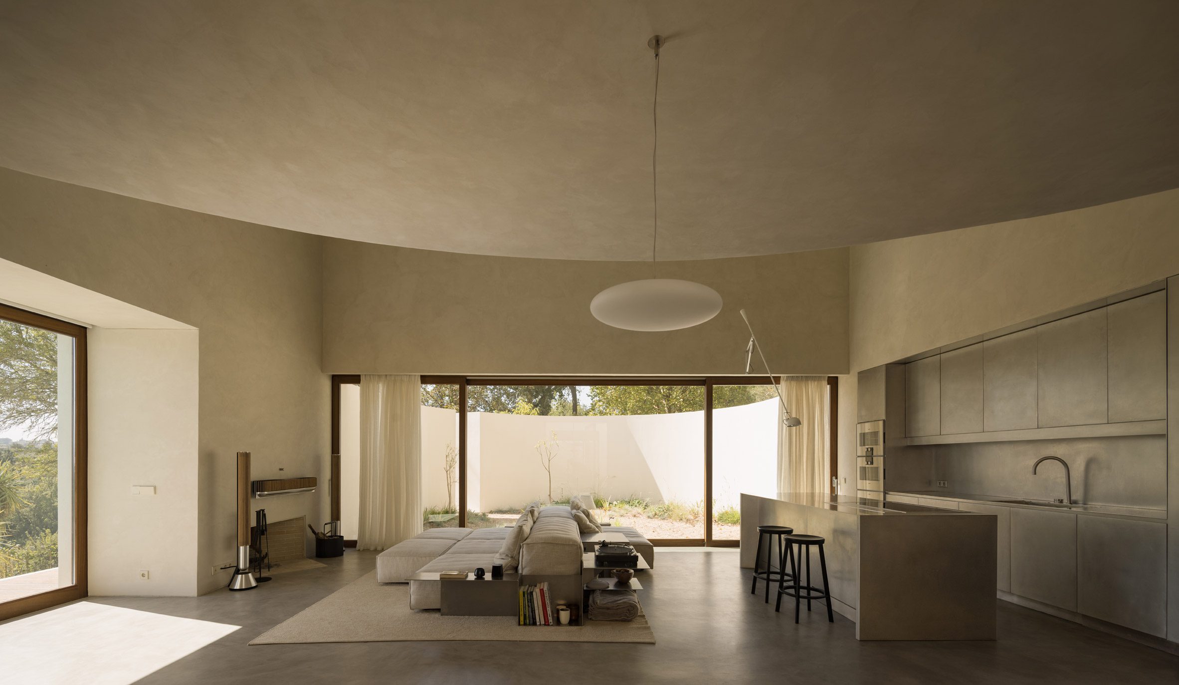 Symmetry In Sound: A Winery Reborn As A Minimalist Home And Studio For Two Musicians