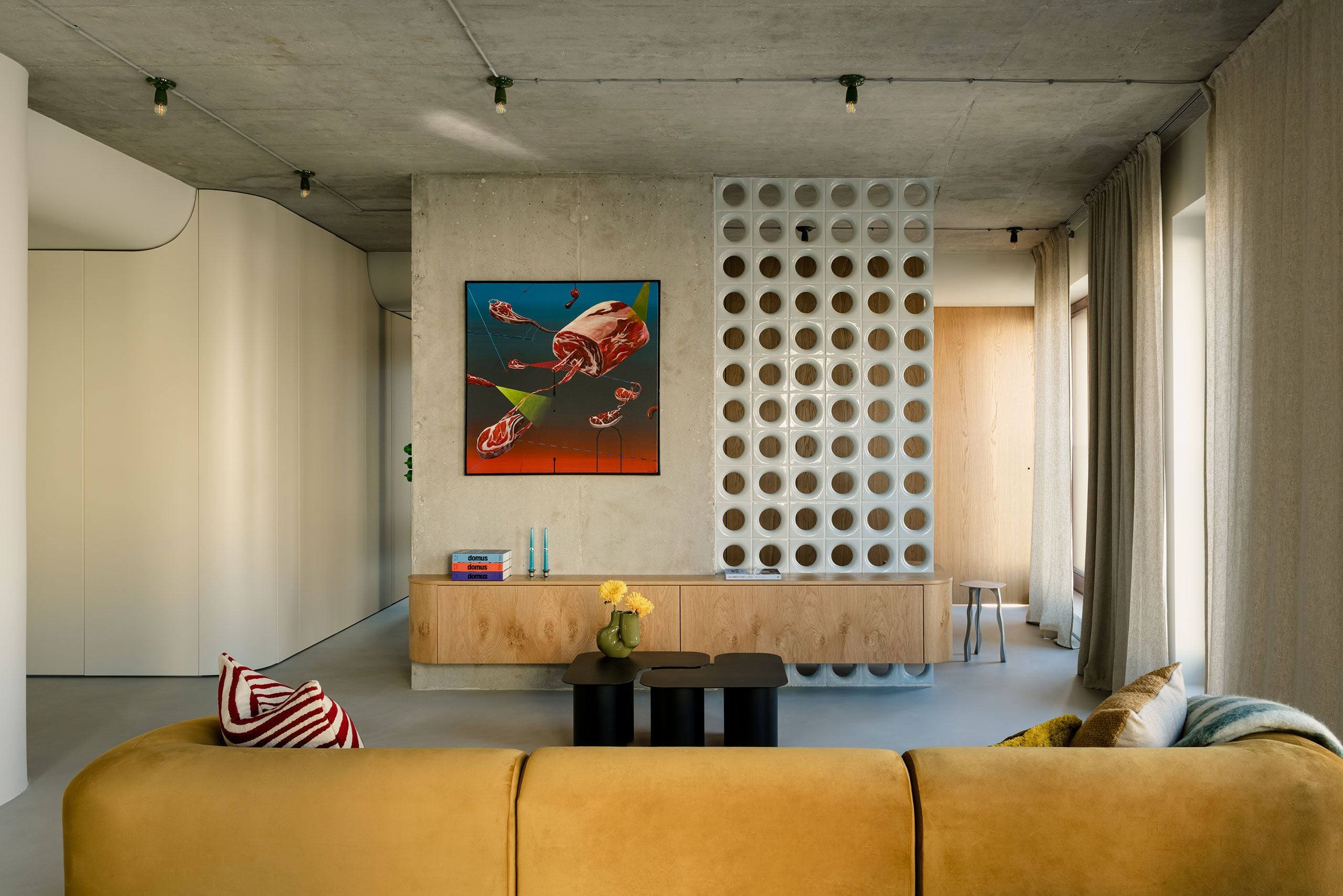 Concrete & Curiosity: Inside A Maximalist Apartment At Port Praski, Warsaw