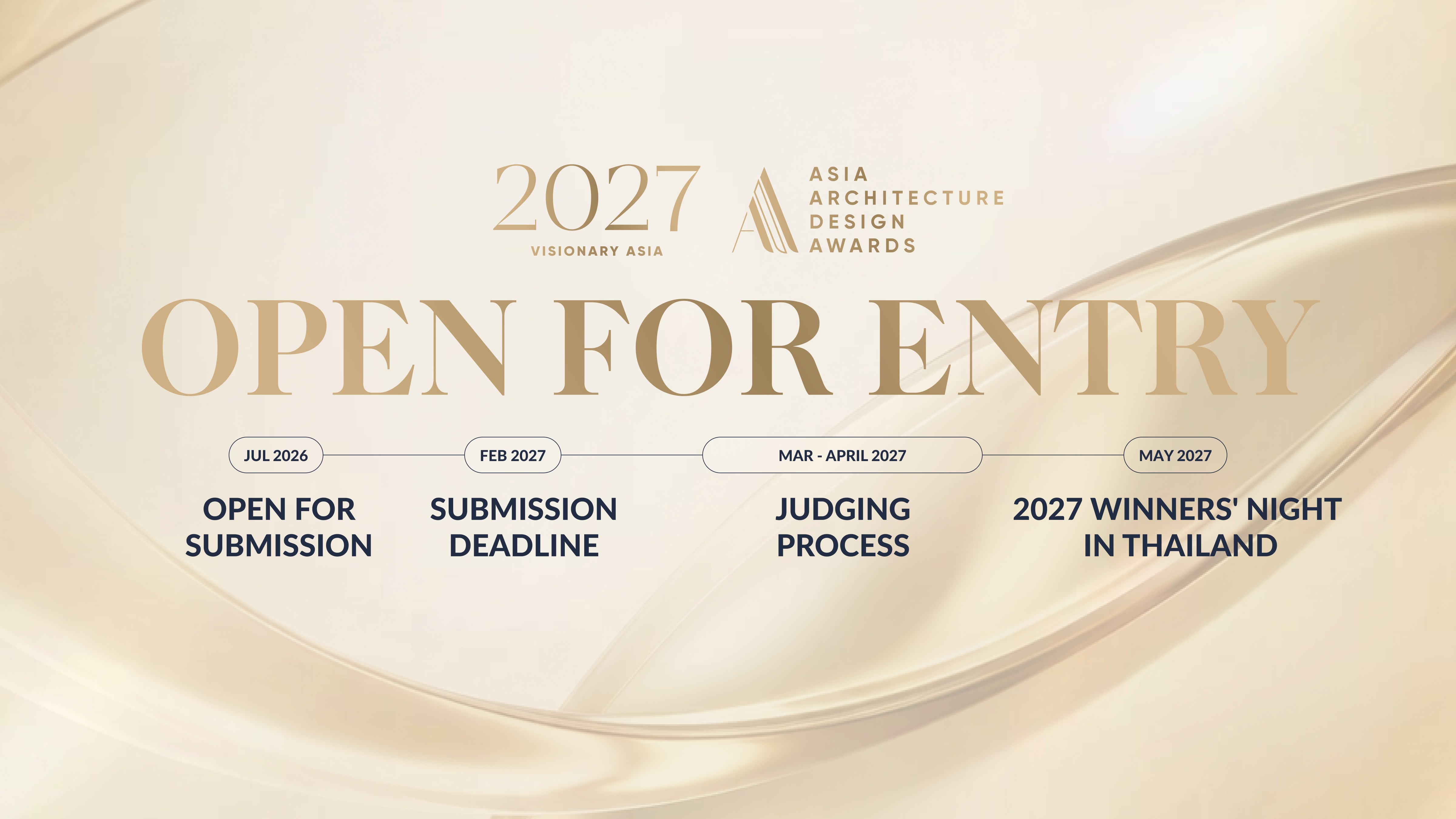 2027 Asia Architecture Design Awards Opens Entries Under The Theme "Visionary Asia"