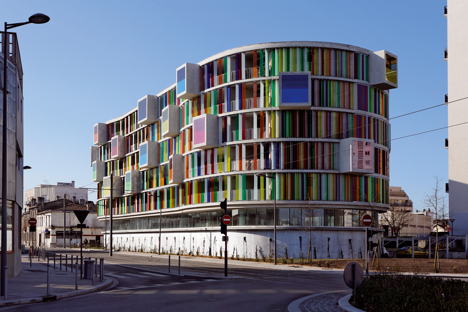 Tinted Light And Colored Glass In Modern Buildings