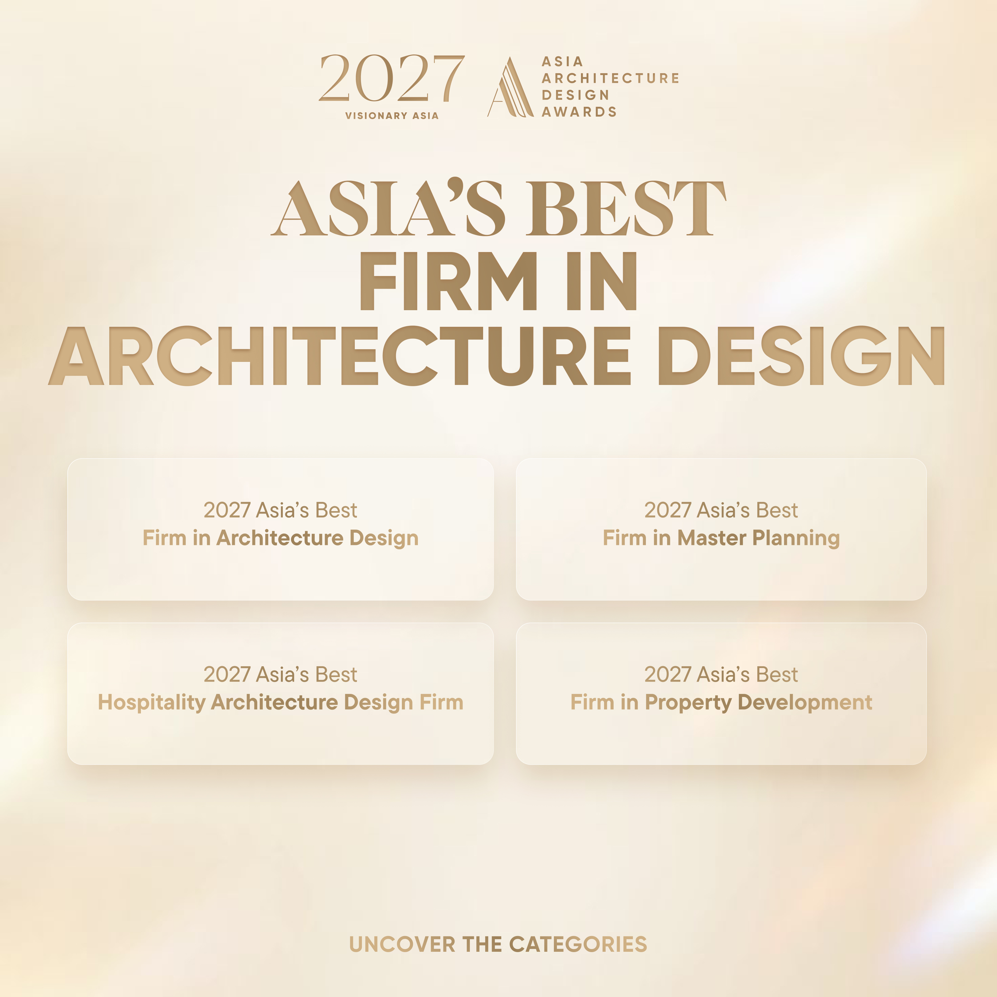 2027 Asia Architecture Design Awards Opens Entries Under The Theme "Visionary Asia"