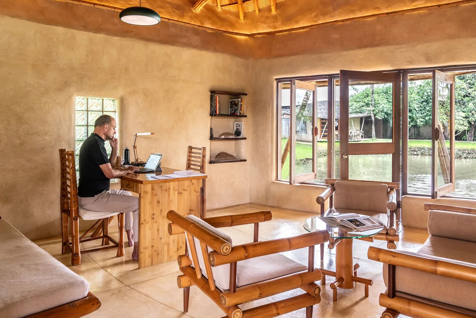 Bamboo and Adobe Architect Office by Chiangmai Life Architects Explores Craft, Climate, and Earthen Architecture