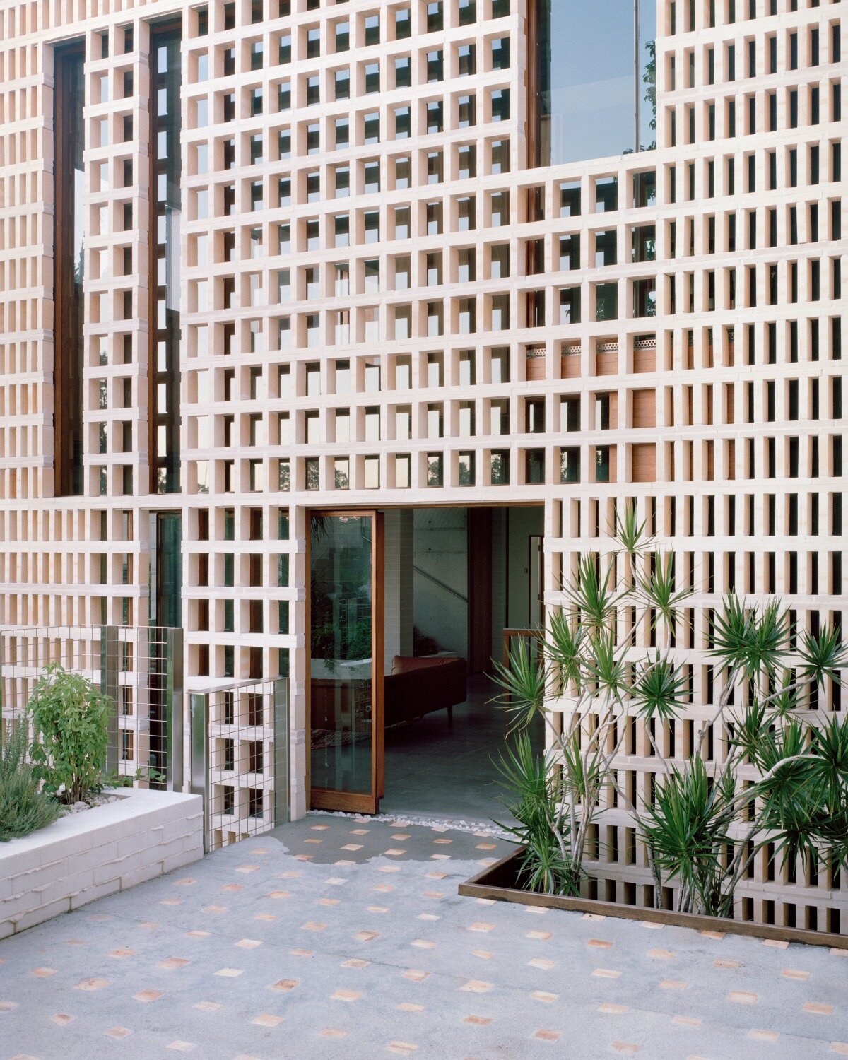 Peter Besley’s Birdwood Residence In Brisbane Crowned By A Ziggurat-like Skylight And Built From Reclaimed Terracotta
