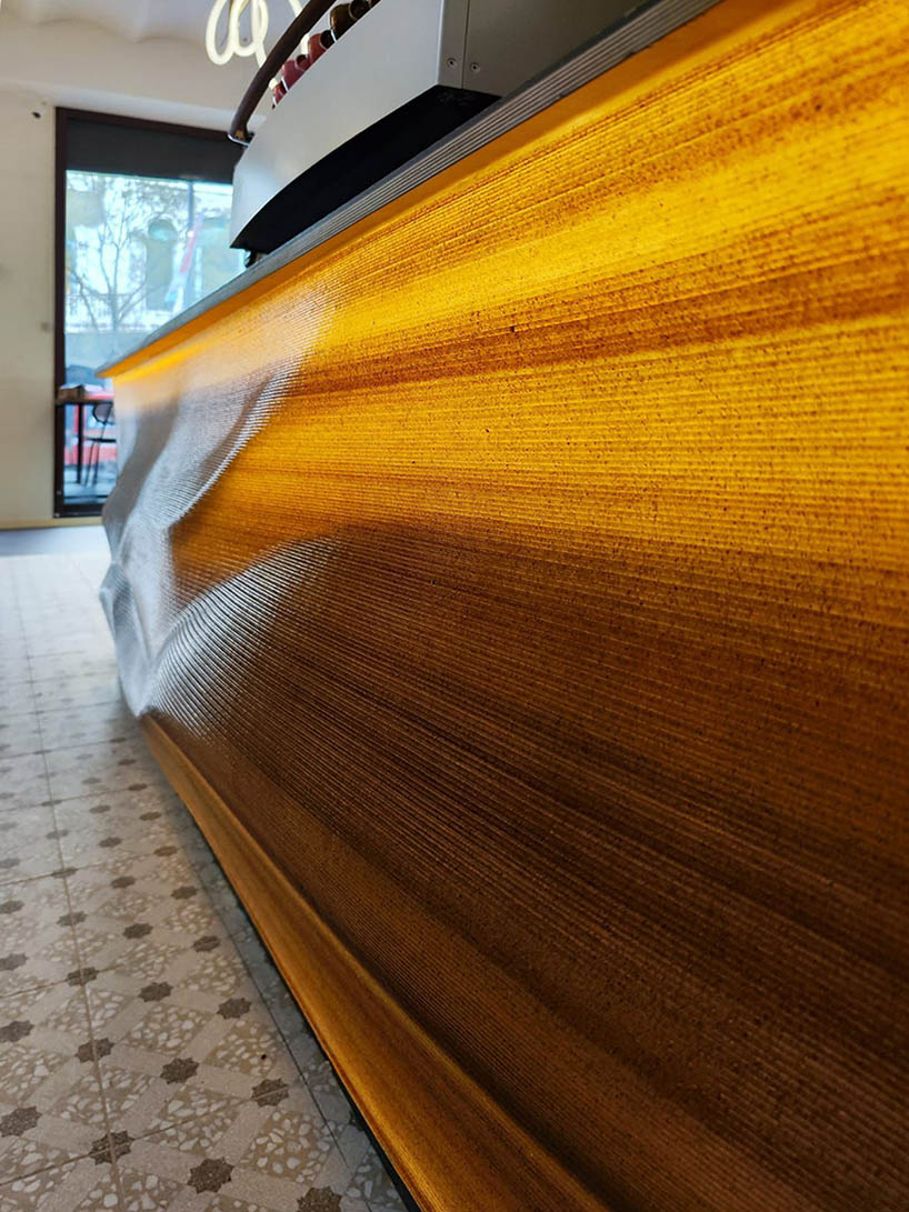 Barcelona’s First Coffee Shop with Furniture Made from Coffee Grounds