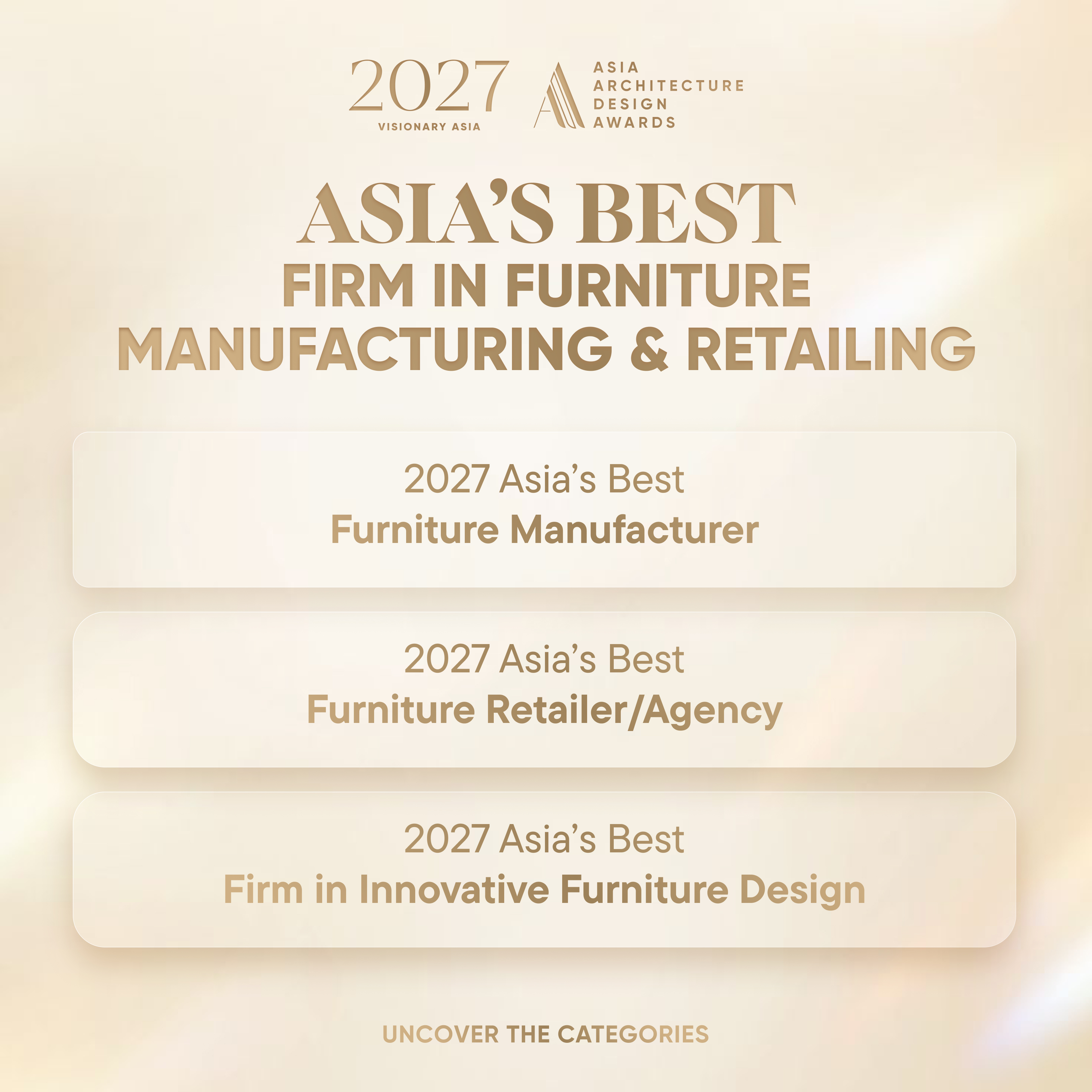2027 Asia Architecture Design Awards Opens Entries Under The Theme "Visionary Asia"