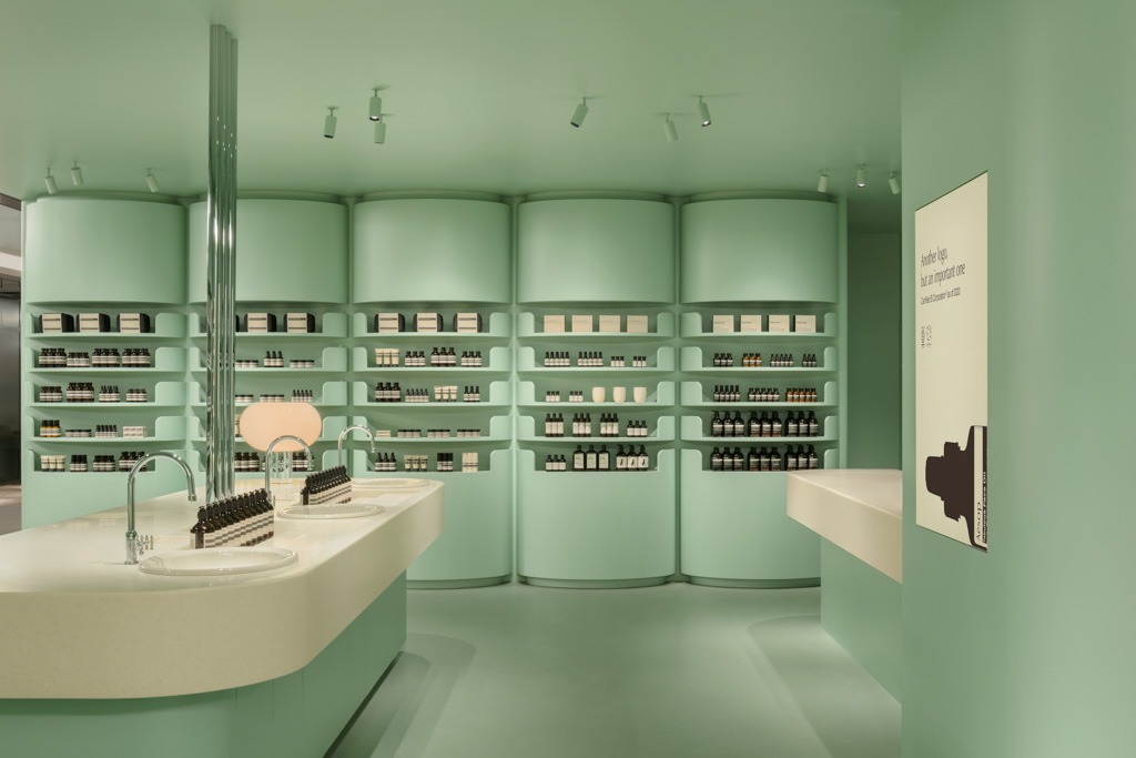 Retro-Futurism Meets Organic Harmony: TORAFU ARCHITECTS’ Aesop NEWoMan Takanawa